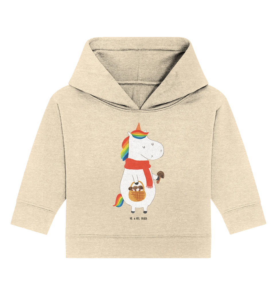 Organic Baby Hoodie Einhorn Pilz Baby Kapuzenshirt, Baby Kapuzensweatshirt, Baby Hoodie, Baby Pullover, Einhorn, Einhörner, Einhorn Deko, Pegasus, Unicorn, Pilze, Pilzsammler, Motivation, Spruch, Liebeskummer