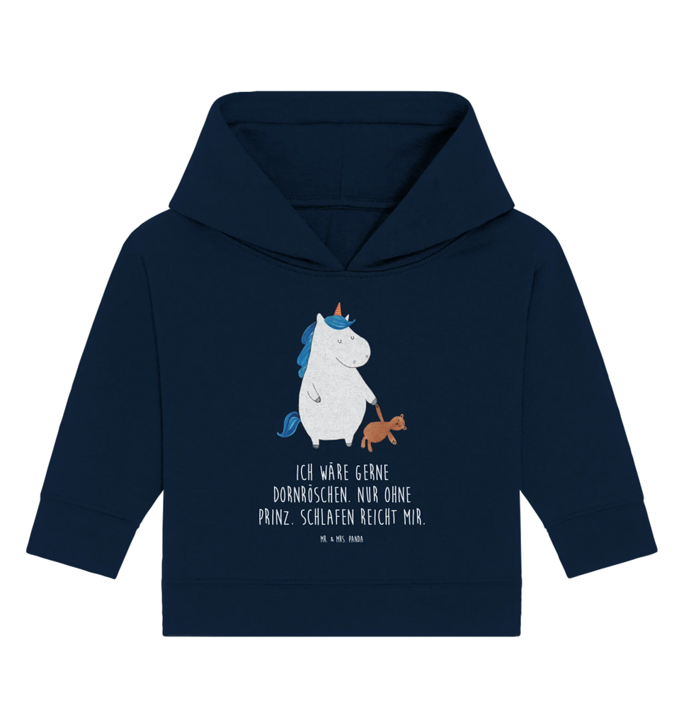 Organic Baby Hoodie Einhorn Teddy Baby Kapuzenshirt, Baby Kapuzensweatshirt, Baby Hoodie, Baby Pullover, Einhorn, Einhörner, Einhorn Deko, Unicorn, schlafen, gute Nacht, Single, Bett, Träumen, Freundin, Singleleben