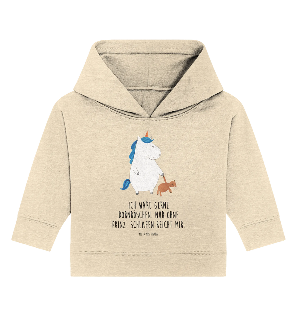 Organic Baby Hoodie Einhorn Teddy Baby Kapuzenshirt, Baby Kapuzensweatshirt, Baby Hoodie, Baby Pullover, Einhorn, Einhörner, Einhorn Deko, Unicorn, schlafen, gute Nacht, Single, Bett, Träumen, Freundin, Singleleben