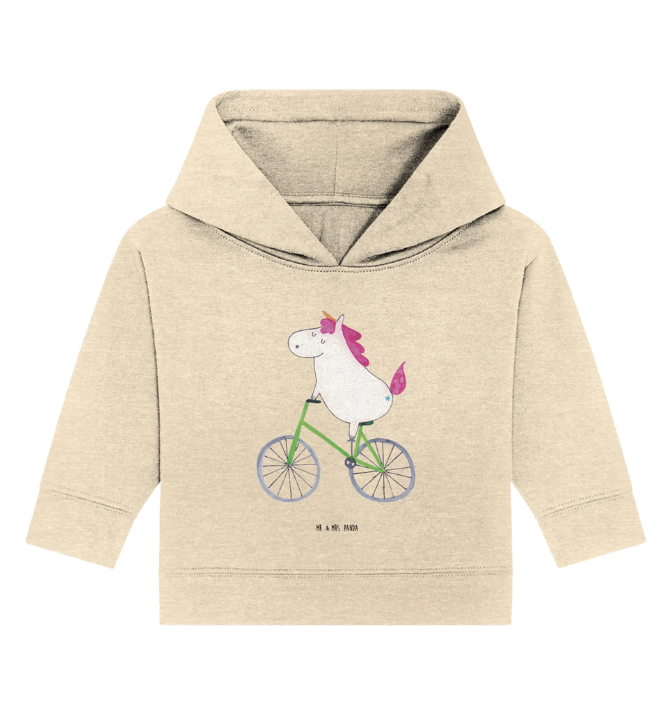 Organic Baby Hoodie Einhorn Radfahrer Baby Kapuzenshirt, Baby Kapuzensweatshirt, Baby Hoodie, Baby Pullover, Einhorn, Einhörner, Einhorn Deko, Pegasus, Unicorn, Radfahren, Radfahrer, Rad, Bike, Feenstaub, Konfetti, Luxusproblem, Kummer, Liebeskummer