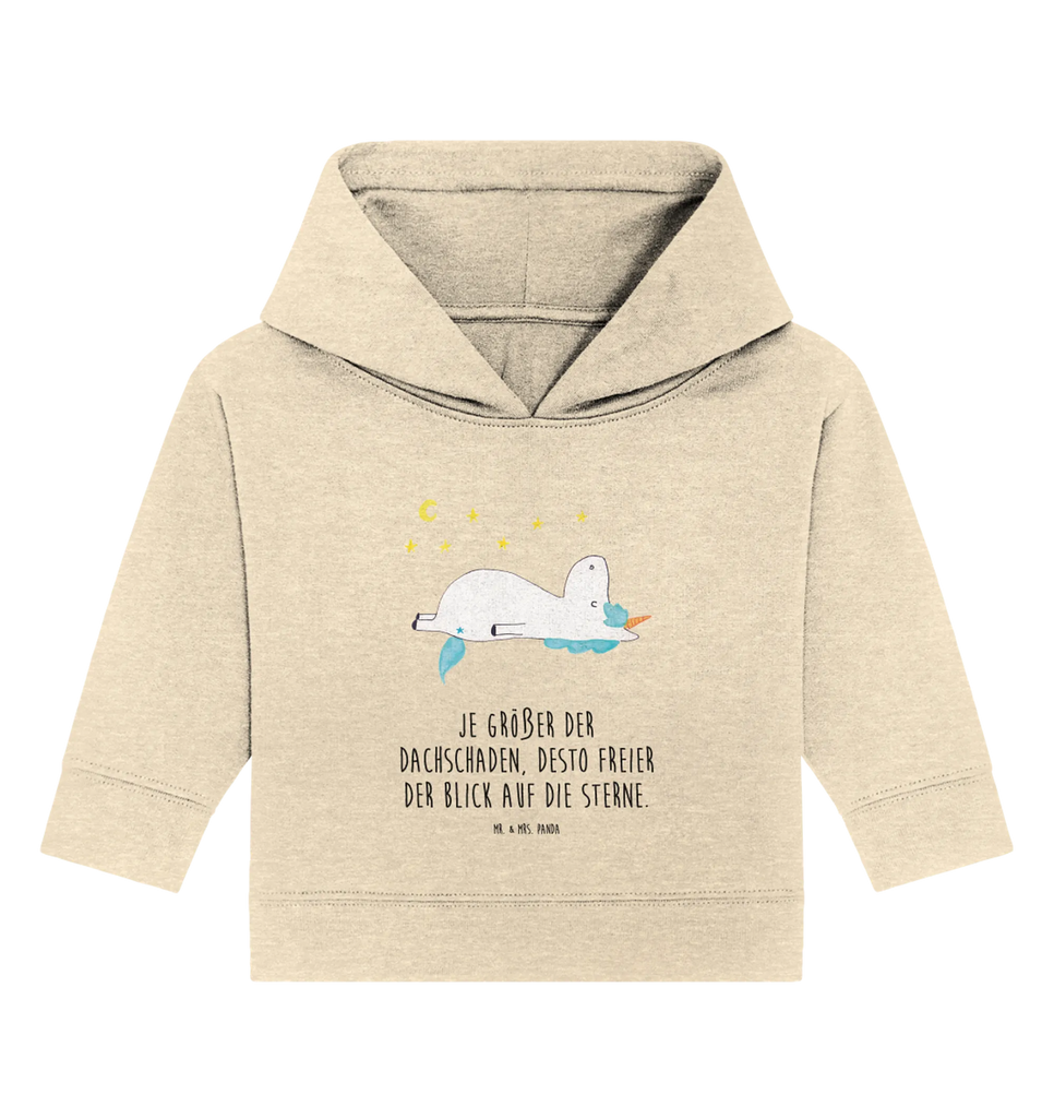 Organic Baby Hoodie Einhorn Sternenhimmel Baby Kapuzenshirt, Baby Kapuzensweatshirt, Baby Hoodie, Baby Pullover, Einhorn, Einhörner, Einhorn Deko, Pegasus, Unicorn, Sterne, Dachschaden, Verrückt, Sternenhimmel