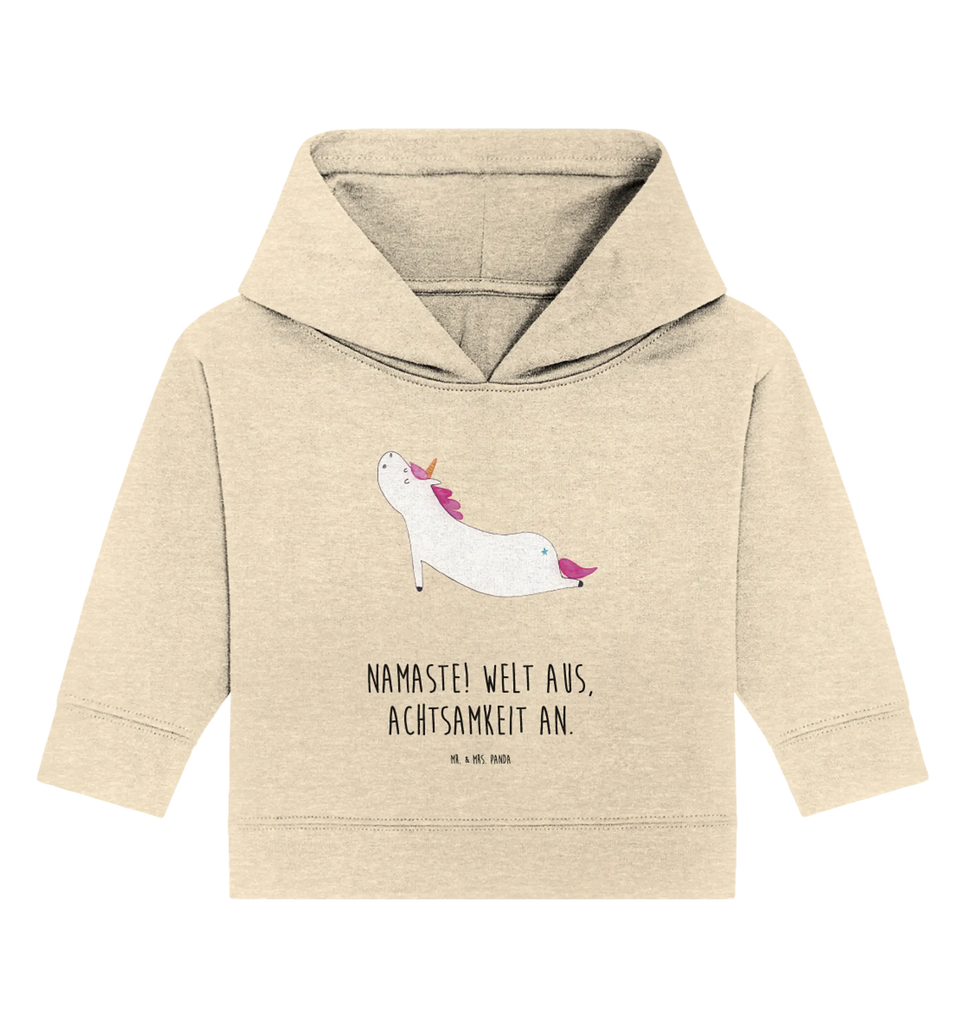 Organic Baby Hoodie Einhorn Yoga Baby Kapuzenshirt, Baby Kapuzensweatshirt, Baby Hoodie, Baby Pullover, Einhorn, Einhörner, Einhorn Deko, Pegasus, Unicorn, Yoga, Namaste, Achtsamkeit, Entspannung, Joga, Yogamatte, Sport, lustig, witzig, süß