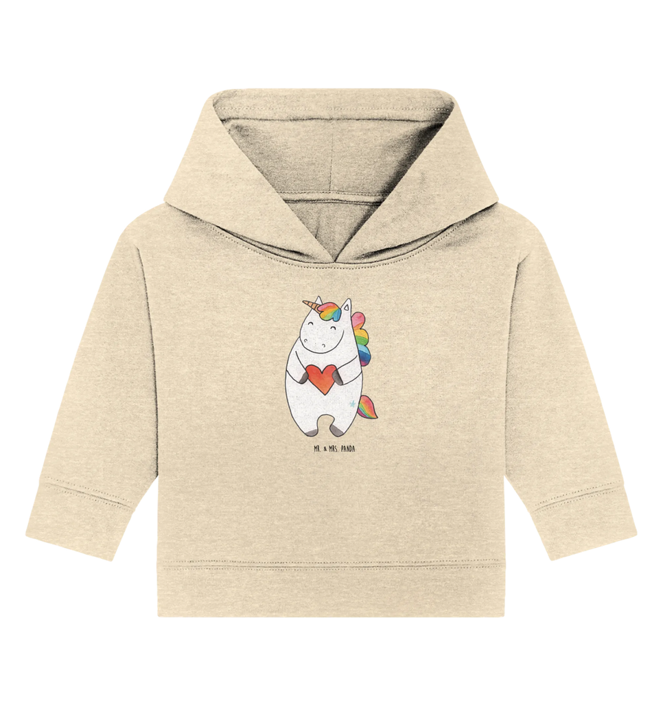 Organic Baby Hoodie Einhorn Herz Baby Kapuzenshirt, Baby Kapuzensweatshirt, Baby Hoodie, Baby Pullover, Einhorn, Einhörner, Einhorn Deko, Unicorn, Herz, schlimm, böse, witzig, lustig, Freundin, anders, bunt