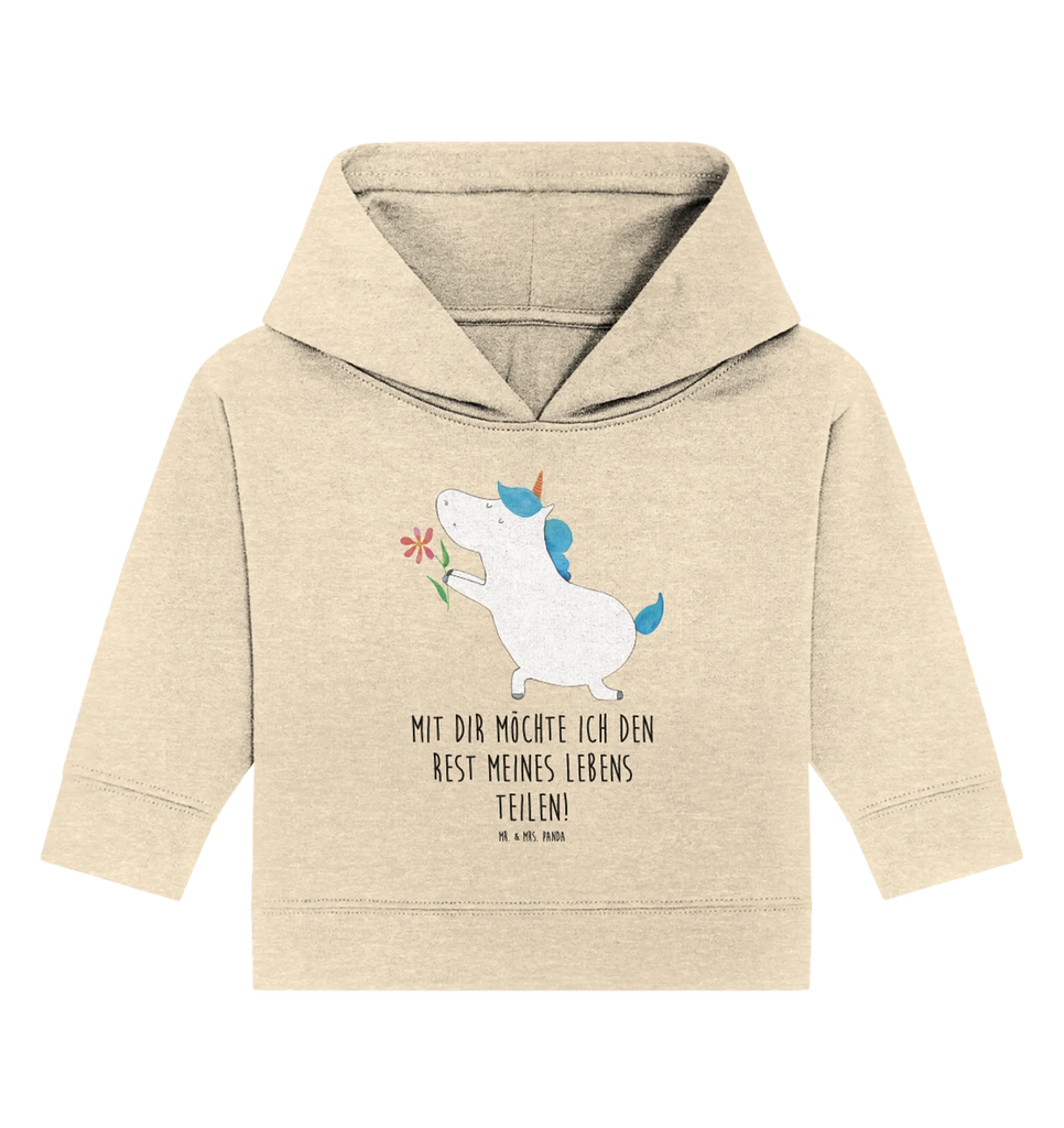 Organic Baby Hoodie Einhorn Blume Baby Kapuzenshirt, Baby Kapuzensweatshirt, Baby Hoodie, Baby Pullover, Einhorn, Einhörner, Einhorn Deko, Pegasus, Unicorn, Liebe, Liebesbeweis, Antrag, Heiratsantrag, Verlobung, Ehepaar, Pärchen, Partner, Freund, Freundin, Ehe, heiraten