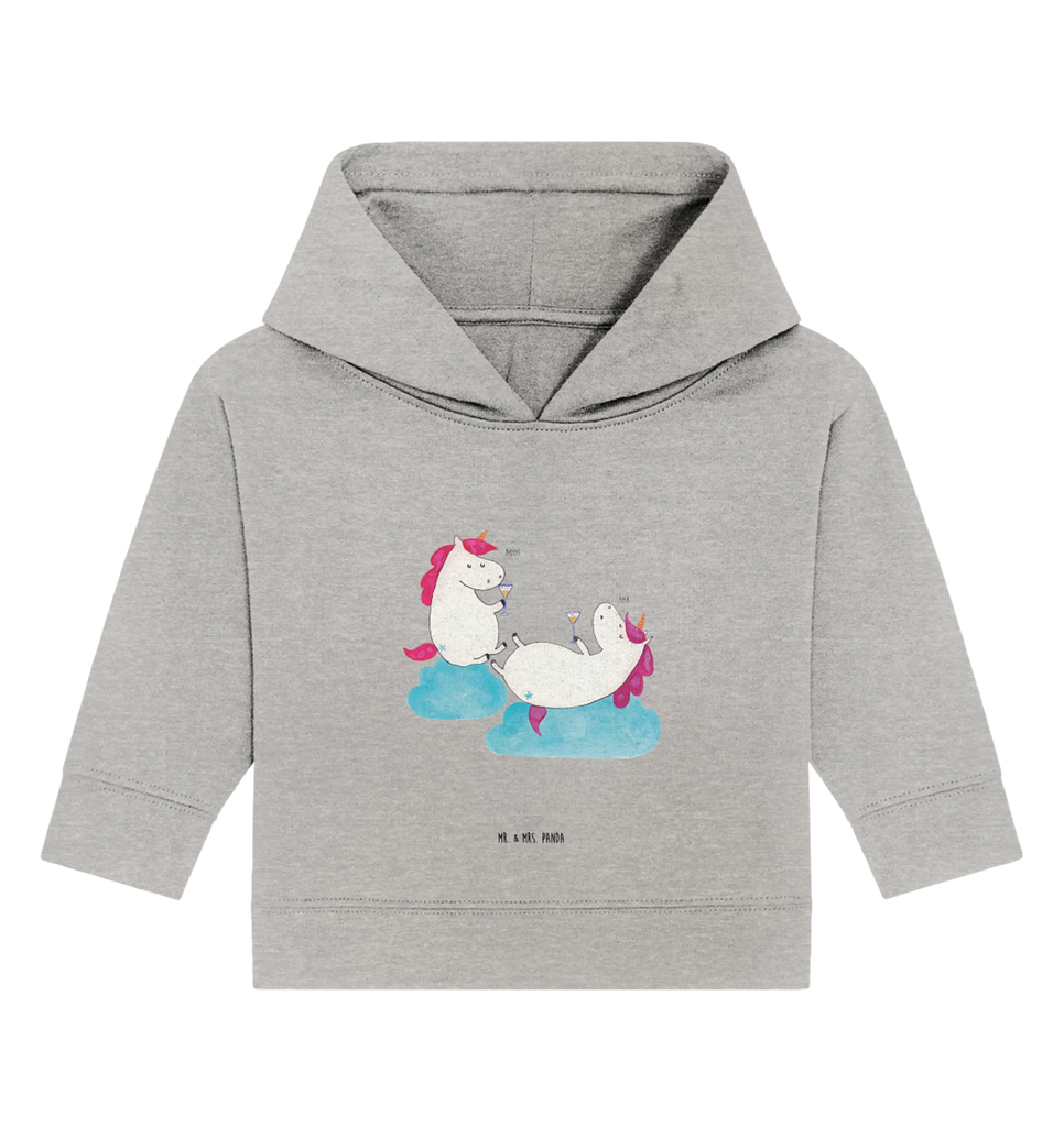 Organic Baby Hoodie Einhorn Sekt Baby Kapuzenshirt, Baby Kapuzensweatshirt, Baby Hoodie, Baby Pullover, Einhorn, Einhörner, Einhorn Deko, Pegasus, Unicorn, Freundinnen, Freundin, BFF, Sekt, Mädelsabend, Spaß, Party, Korken, Anstoßen, Beste