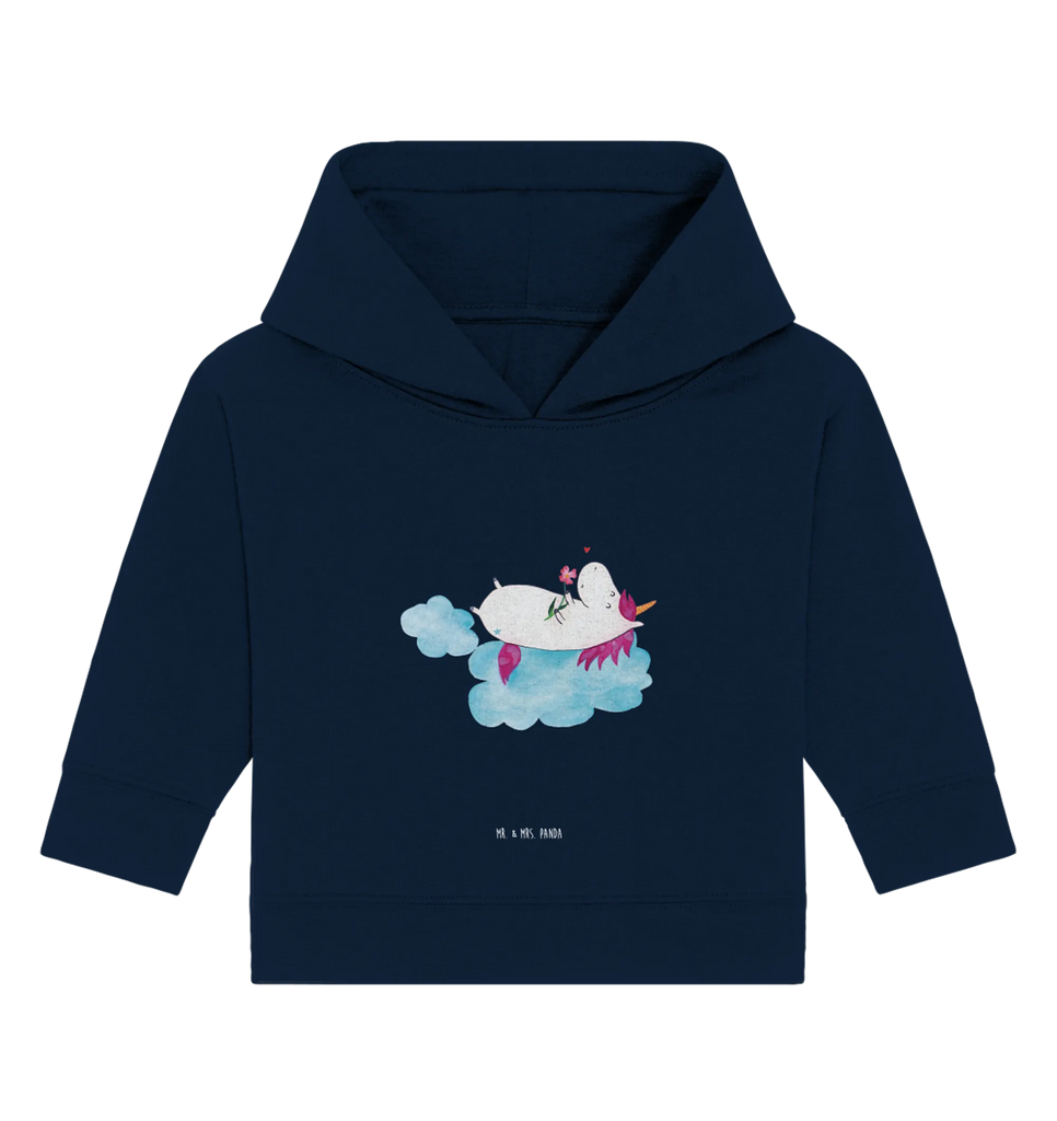 Organic Baby Hoodie Einhorn Verliebt Baby Kapuzenshirt, Baby Kapuzensweatshirt, Baby Hoodie, Baby Pullover, Einhorn, Einhörner, Einhorn Deko, Unicorn, verliebt, Liebe, Liebesbeweis, Freundin, Wolke