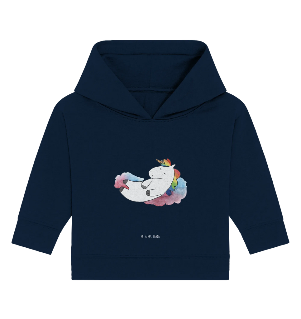 Organic Baby Hoodie Einhorn Wolke 7 Baby Kapuzenshirt, Baby Kapuzensweatshirt, Baby Hoodie, Baby Pullover, Einhorn, Einhörner, Einhorn Deko, Pegasus, Unicorn, verliebt, Menschen, witzig, lustig, Geschenk, Glaube, Realität, Lächeln