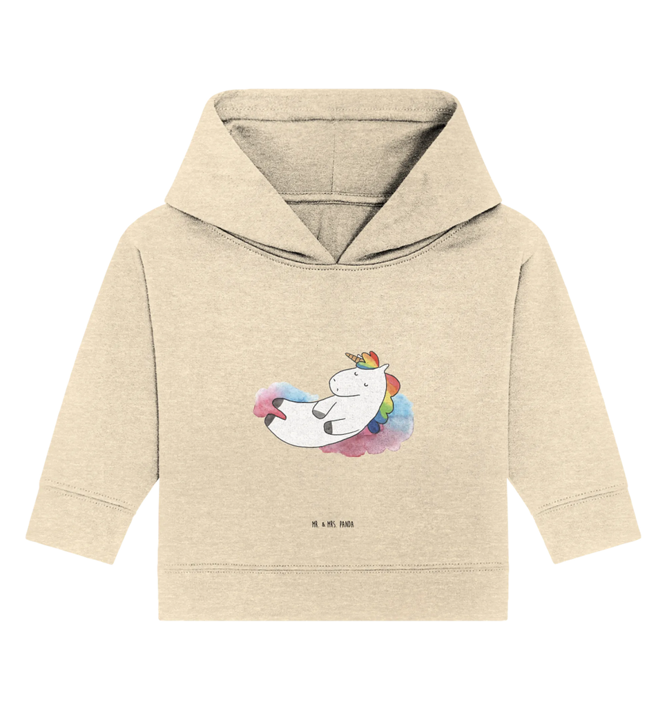 Organic Baby Hoodie Einhorn Wolke 7 Baby Kapuzenshirt, Baby Kapuzensweatshirt, Baby Hoodie, Baby Pullover, Einhorn, Einhörner, Einhorn Deko, Pegasus, Unicorn, verliebt, Menschen, witzig, lustig, Geschenk, Glaube, Realität, Lächeln