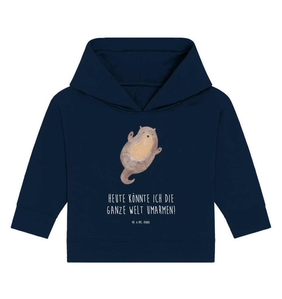 Organic Baby Hoodie Otter Umarmen Baby Kapuzenshirt, Baby Kapuzensweatshirt, Baby Hoodie, Baby Pullover, Otter, Fischotter, Seeotter, Otter Seeotter See Otter