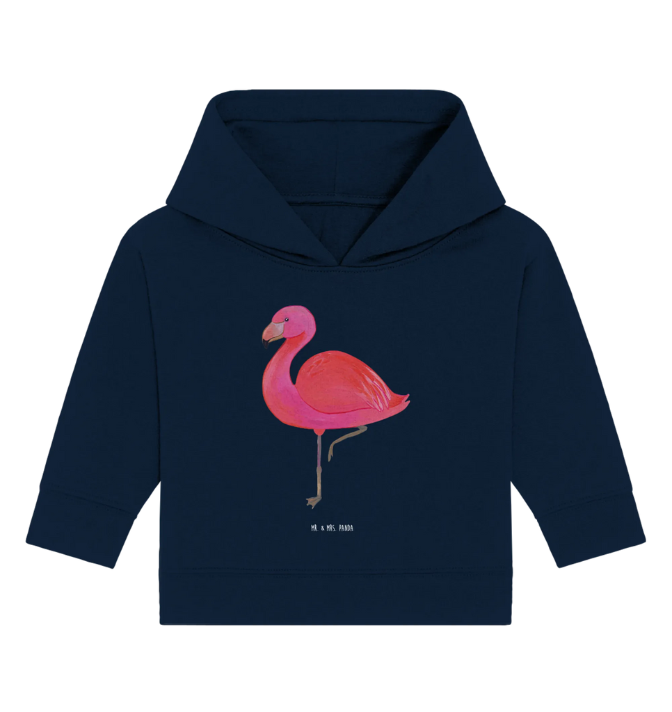 Organic Baby Hoodie Flamingo Classic Baby Kapuzenshirt, Baby Kapuzensweatshirt, Baby Hoodie, Baby Pullover, Flamingo, Einzigartig, Selbstliebe, Stolz, ich, für mich, Spruch, Freundin, Freundinnen, Außenseiter, Sohn, Tochter, Geschwister