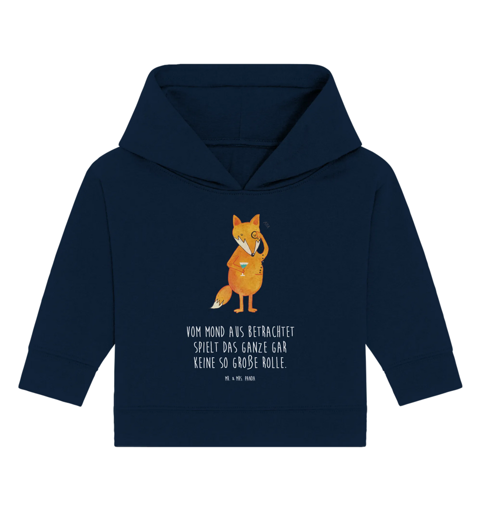 Organic Baby Hoodie Fuchs Lord Baby Kapuzenshirt, Baby Kapuzensweatshirt, Baby Hoodie, Baby Pullover, Fuchs, Füchse, tröstende Worte, Spruch lustig, Liebeskummer Geschenk, Motivation Spruch, Problemlösung