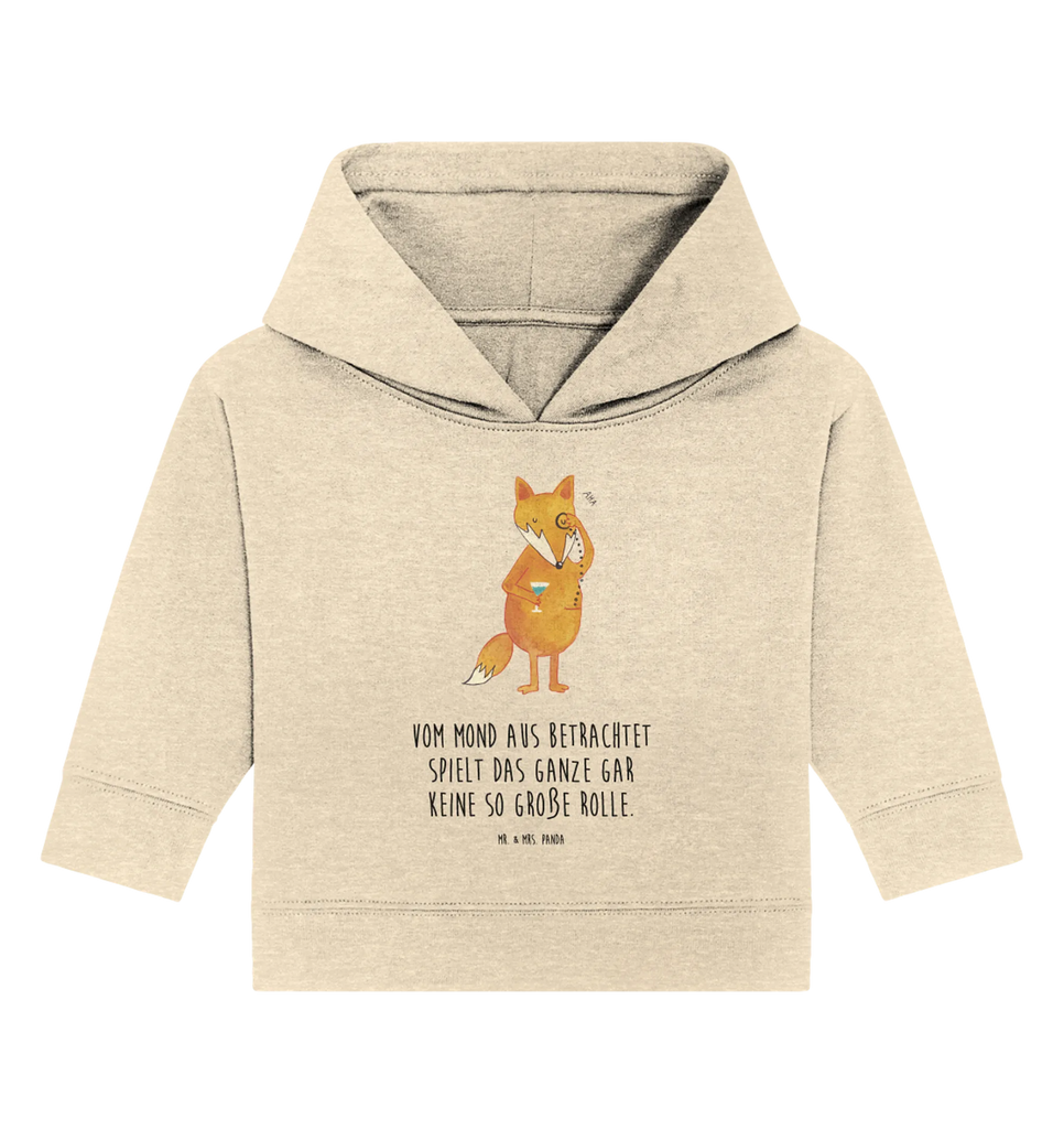 Organic Baby Hoodie Fuchs Lord Baby Kapuzenshirt, Baby Kapuzensweatshirt, Baby Hoodie, Baby Pullover, Fuchs, Füchse, tröstende Worte, Spruch lustig, Liebeskummer Geschenk, Motivation Spruch, Problemlösung