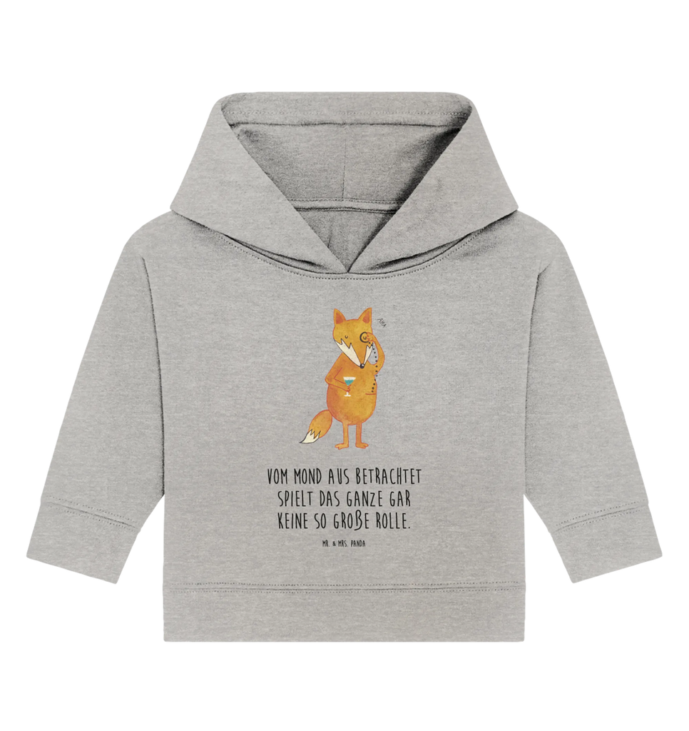 Organic Baby Hoodie Fuchs Lord Baby Kapuzenshirt, Baby Kapuzensweatshirt, Baby Hoodie, Baby Pullover, Fuchs, Füchse, tröstende Worte, Spruch lustig, Liebeskummer Geschenk, Motivation Spruch, Problemlösung