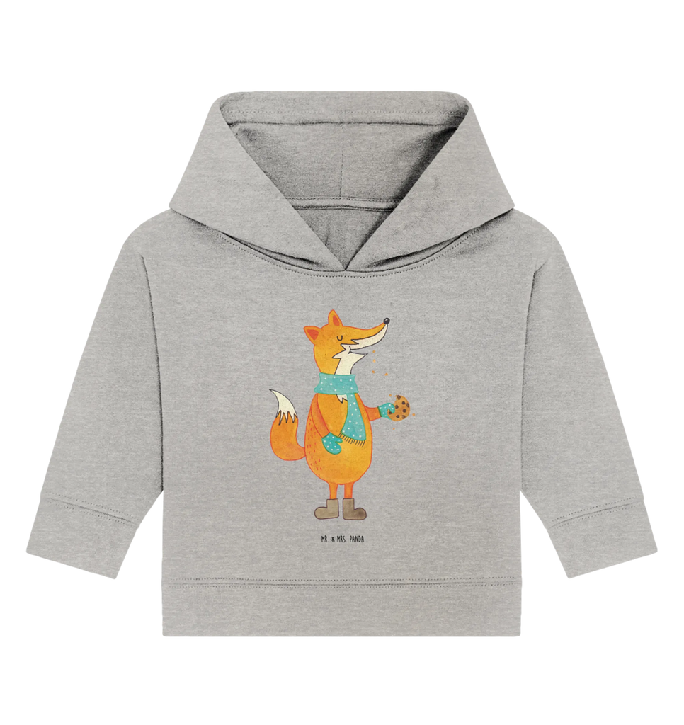 Organic Baby Hoodie Fuchs Keks Baby Kapuzenshirt, Baby Kapuzensweatshirt, Baby Hoodie, Baby Pullover, Fuchs, Füchse, Backen Spruch, Kekse, Winter, Weihnachtszeit, Plätzchen, Liebe, Küche Deko