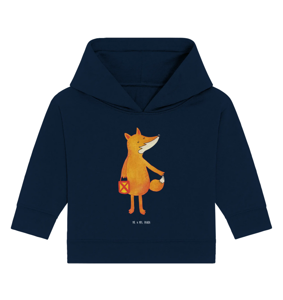 Organic Baby Hoodie Fuchs Laterne Baby Kapuzenshirt, Baby Kapuzensweatshirt, Baby Hoodie, Baby Pullover, Fuchs, Füchse, Spruch trösten, Liebeskummer Spruch, Laterne, Sankt Martin, Laternenumzug, Aufmuntern, Cäsar Otto Hugo Flaischlen