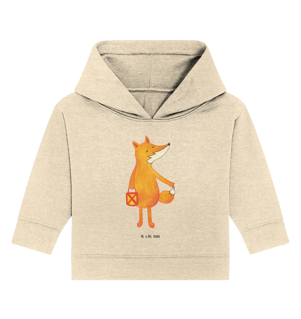 Organic Baby Hoodie Fuchs Laterne Baby Kapuzenshirt, Baby Kapuzensweatshirt, Baby Hoodie, Baby Pullover, Fuchs, Füchse, Spruch trösten, Liebeskummer Spruch, Laterne, Sankt Martin, Laternenumzug, Aufmuntern, Cäsar Otto Hugo Flaischlen