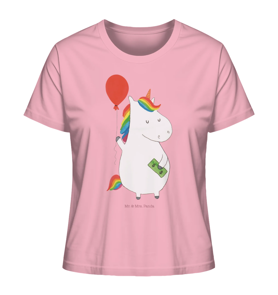 Shirt Damen Einhorn Luftballon T-Shirt, Shirt, Tshirt, Lustiges T-Shirt, T-Shirt mit Spruch, Party, Junggesellenabschied, Jubiläum, Geburstag, Herrn, Damen, Männer, Frauen, Schlafshirt, Nachthemd, Sprüche, Einhorn, Einhörner, Einhorn Deko, Unicorn, Luftballon, Geld, Lebenslust, Freude, Geschenk, Freundin