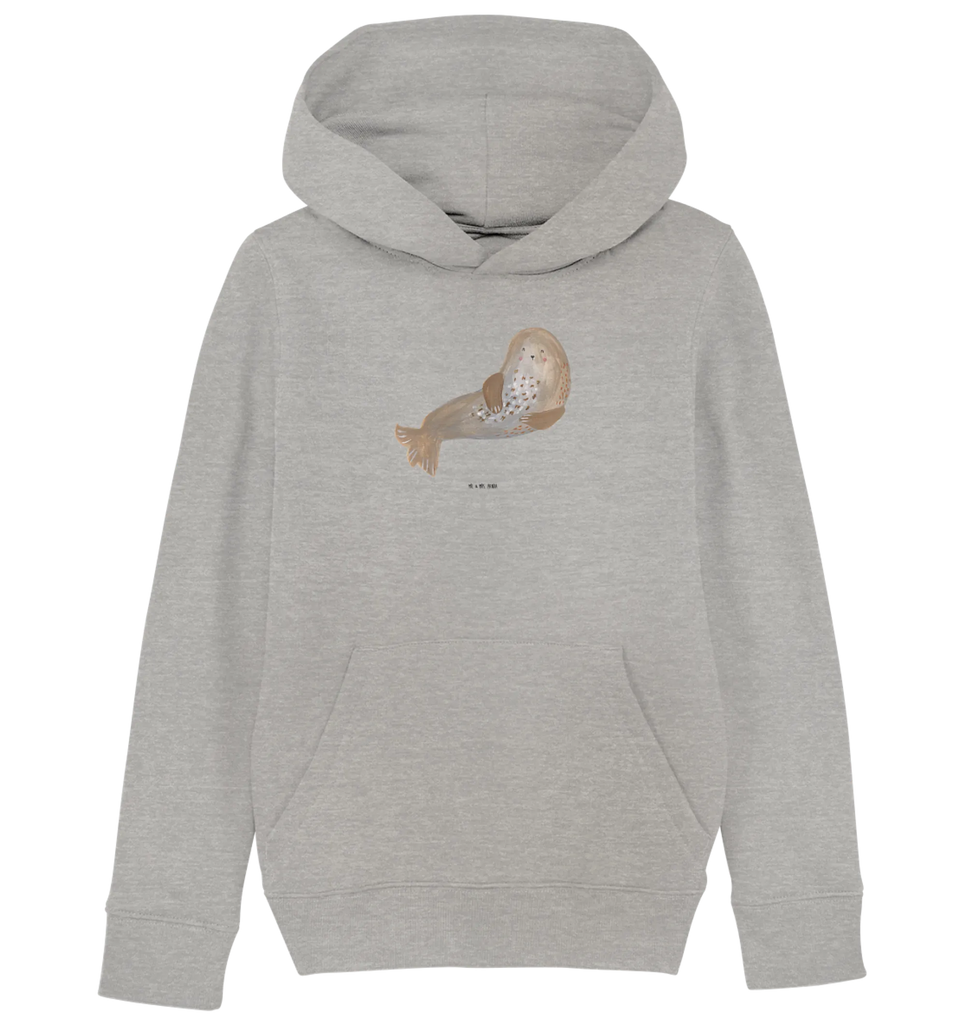 Organic Kinder Hoodie Robbe lachend Kinder Hoodie, Kapuzenpullover, Kinder Oberteil, Mädchen Hoodie, Jungen Hoodie, Mädchen Kapuzenpullover, Jungen Kapuzenpullover, Mädchen Kleidung, Jungen Kleidung, Mädchen Oberteil, Jungen Oberteil, Tiermotive, Gute Laune, lustige Sprüche, Tiere, Robbe, Robben, Seehund, Strand, Meerestier, Ostsee, Nordsee