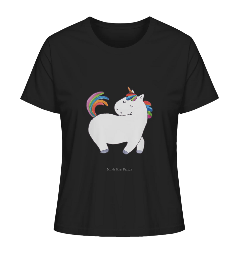 Shirt Damen Einhorn Stolzieren T-Shirt, Shirt, Tshirt, Lustiges T-Shirt, T-Shirt mit Spruch, Party, Junggesellenabschied, Jubiläum, Geburstag, Herrn, Damen, Männer, Frauen, Schlafshirt, Nachthemd, Sprüche, Einhorn, Einhörner, Einhorn Deko, Pegasus, Unicorn, stolz, anders, bunt, Pferd, Reiter, Reiten, Freundin, Geschenk