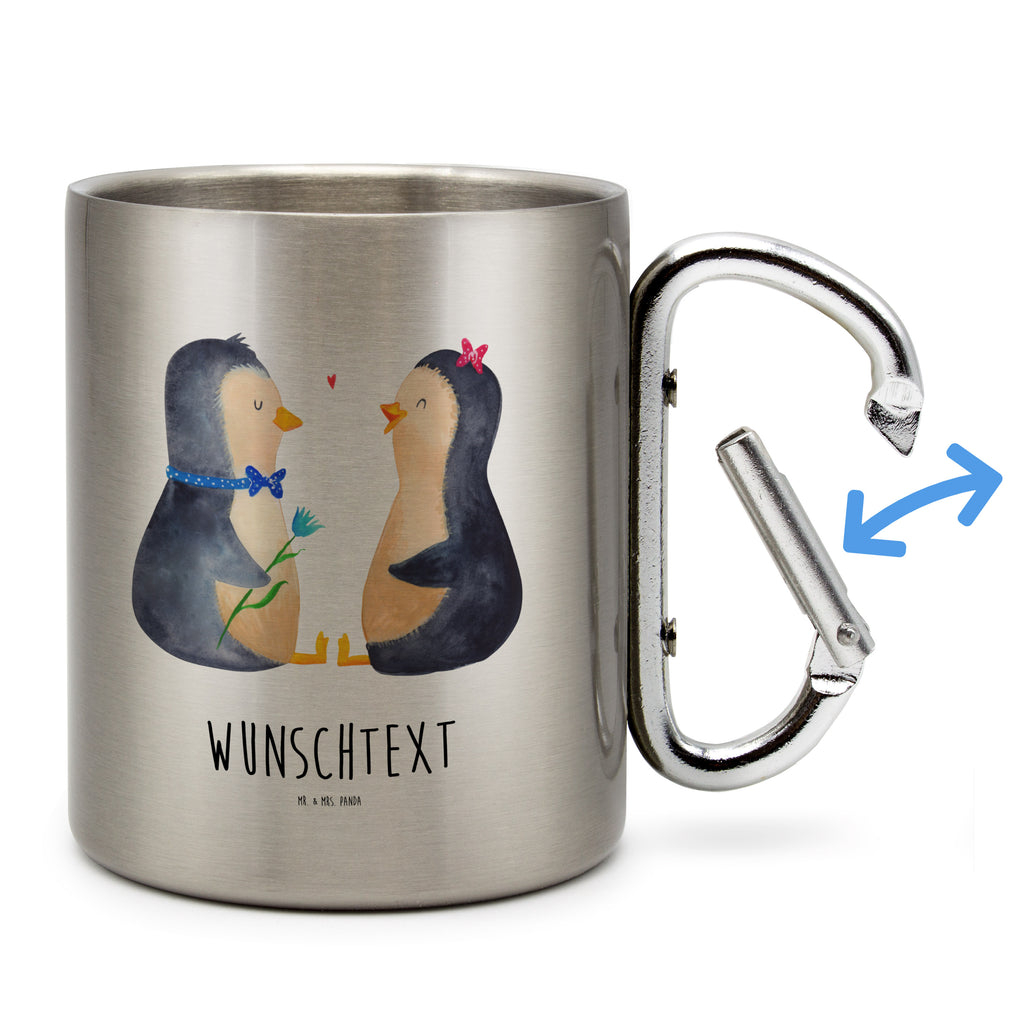 Personalisierter Edelstahlbecher Pinguin Pärchen Personalisierte Edelstahltasse, Personalisierter Edelstahlbecher, Personalisierter Outdoor Becher, Personalisierte Outdoor Tasse, Pinguin, Pinguine, Liebe, Liebespaar, Liebesbeweis, Liebesgeschenk, Verlobung, Jahrestag, Hochzeitstag, Hochzeit, Hochzeitsgeschenk, große Liebe, Traumpaar