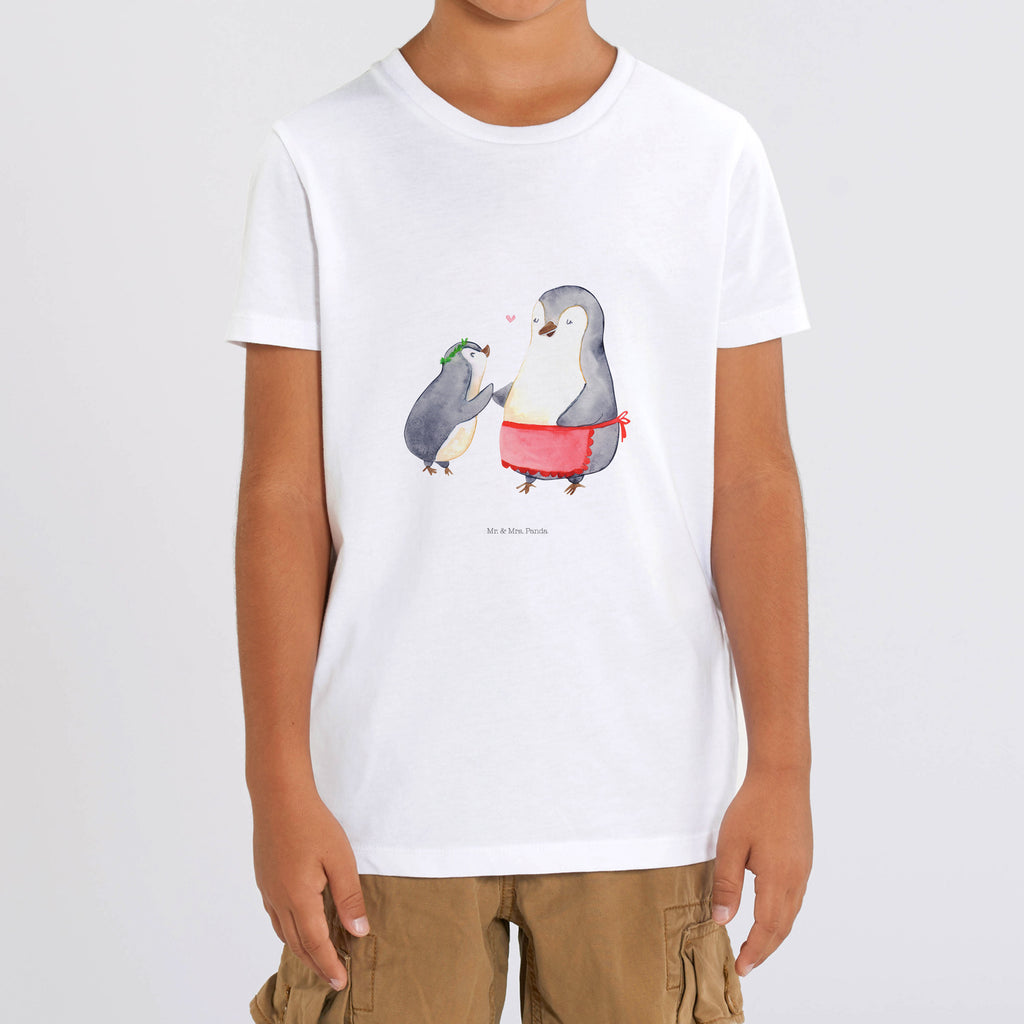 Organic Kinder T-Shirt Pinguin mit Kind Kinder T-Shirt, Kinder T-Shirt Mädchen, Kinder T-Shirt Jungen, Familie, Vatertag, Muttertag, Bruder, Schwester, Mama, Papa, Oma, Opa, Geschenk, Mami, Mutti, Mutter, Geburststag