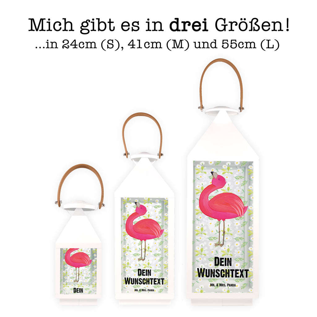 Personalisierte Deko Laterne Flamingo stolz Gartenlampe, Gartenleuchte, Gartendekoration, Gartenlicht, Laterne kleine Laternen, XXL Laternen, Laterne groß, Flamingo, stolz, Freude, Selbstliebe, Selbstakzeptanz, Freundin, beste Freundin, Tochter, Mama, Schwester