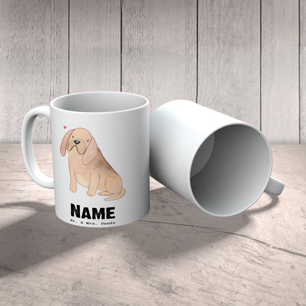 Personalisierte Tasse Bloodhound Lebensretter Personalisierte Tasse, Namenstasse, Wunschname, Personalisiert, Tasse, Namen, Drucken, Tasse mit Namen, Hund, Hunderasse, Rassehund, Hundebesitzer, Geschenk, Tierfreund, Schenken, Welpe, Bluthund, Bloodhound, St. Hubertushund, Chien de Saint Hubert