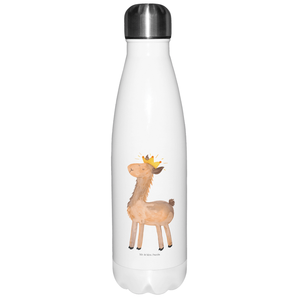 Thermosflasche Lama König Isolierflasche, Thermoflasche, Trinkflasche, Thermos, Edelstahl, Lama, Alpaka, Lamas, König, Königin, Freundin, Mama, Papa, Büro Kollege, Kollegin, Chef, Vorgesetzter, Abi, Abitur