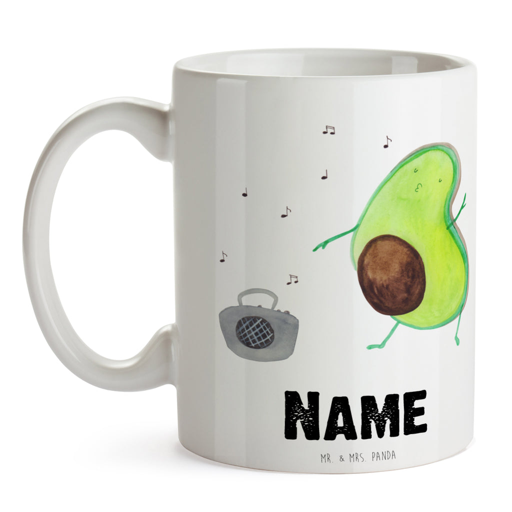 Personalisierte Tasse Avocado tanzt Personalisierte Tasse, Namenstasse, Wunschname, Personalisiert, Tasse, Namen, Drucken, Tasse mit Namen, Avocado, Veggie, Vegan, Gesund