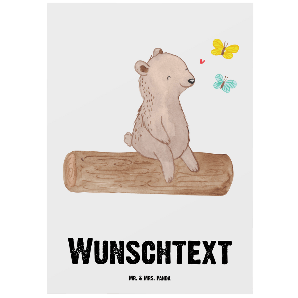 Personalisierte Postkarte Bär Naturliebhaber Postkarte mit Namen, Postkarte bedrucken, Postkarte mit Wunschtext, Postkarte personalisierbar, Geschenkkarte mit Namen, Grußkarte mit Namen, Karte mit Namen, Einladung mit Namen, Ansichtskarte mit Namen, Geschenkkarte mit Wunschtext, Grußkarte mit Wunschtext, Karte mit Wunschtext, Einladung mit Wunschtext, Ansichtskarte mit Wunschtext, Geschenk, Sport, Sportart, Hobby, Schenken, Danke, Dankeschön, Auszeichnung, Gewinn, Sportler, Naturliebhaber, Outdoor, Wandern, Nature Lover