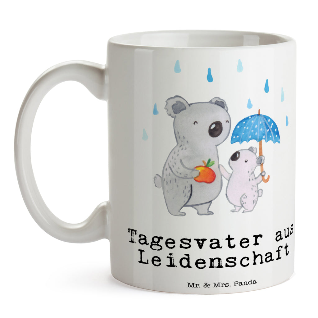 Tasse Tagesvater aus Leidenschaft Tasse, Kaffeetasse, Teetasse, Becher, Kaffeebecher, Teebecher, Keramiktasse, Porzellantasse, Büro Tasse, Geschenk Tasse, Tasse Sprüche, Tasse Motive, Kaffeetassen, Tasse bedrucken, Designer Tasse, Cappuccino Tassen, Schöne Teetassen, Beruf, Ausbildung, Jubiläum, Abschied, Rente, Kollege, Kollegin, Geschenk, Schenken, Arbeitskollege, Mitarbeiter, Firma, Danke, Dankeschön