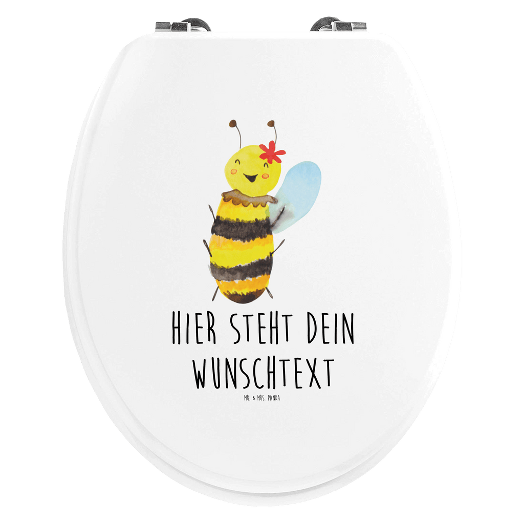 Personalisierter WC Sitz Motiv Biene Happy Personalisierte Klobrille, Personalisierter Klodeckel, Personalisierter Toilettendeckel, Personalisierter WC-Sitz, Toilettendeckel mit Namen, WC Sitz mit Namen, Biene, Wespe, Hummel