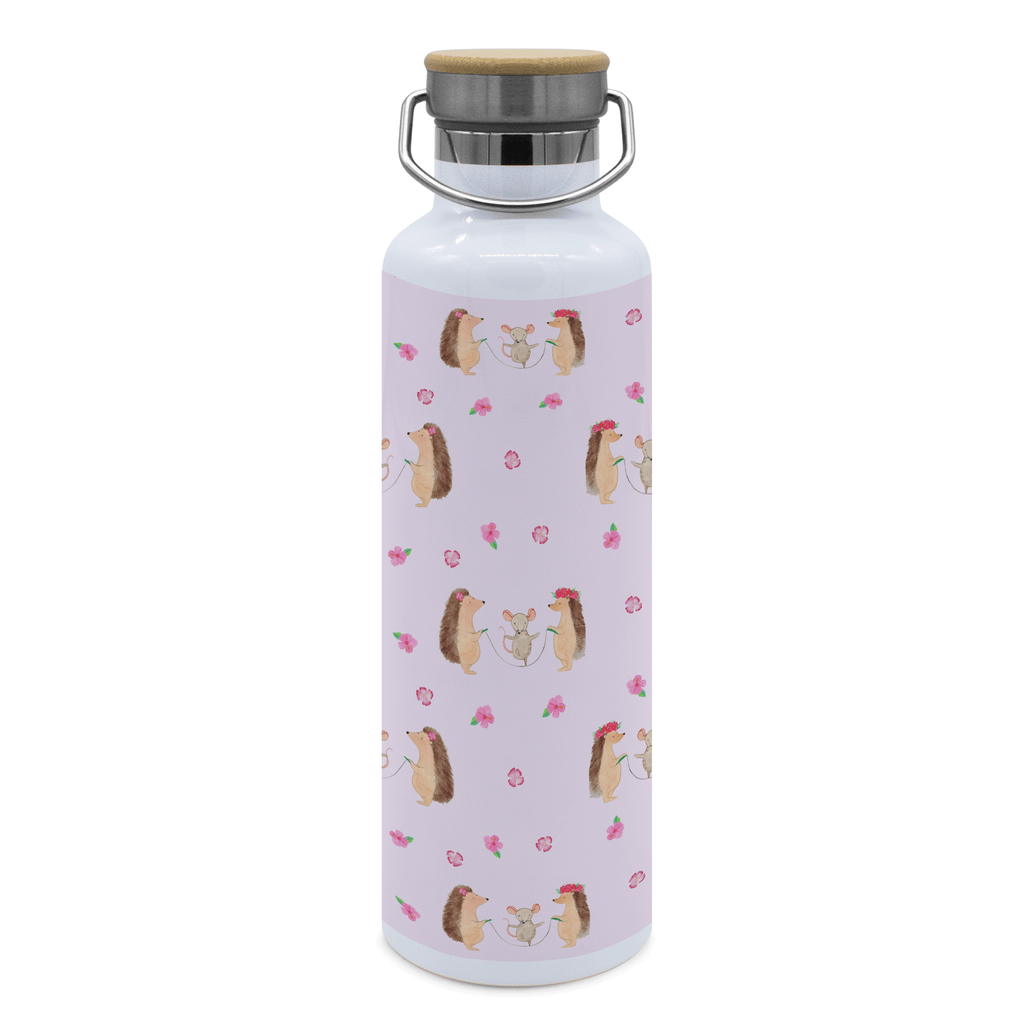 Trinkflasche Igel Seilhüpfen Muster Thermosflasche, Isolierflasche, Edelstahl, Trinkflasche, isoliert, Wamrhaltefunktion, Sportflasche, Flasche zum Sport, Sportlerflasche, Tiermotive, Gute Laune, lustige Sprüche, Tiere, Igel, Maus, Seilspringen, Seilhüpfen, Kinder, Kindergarten