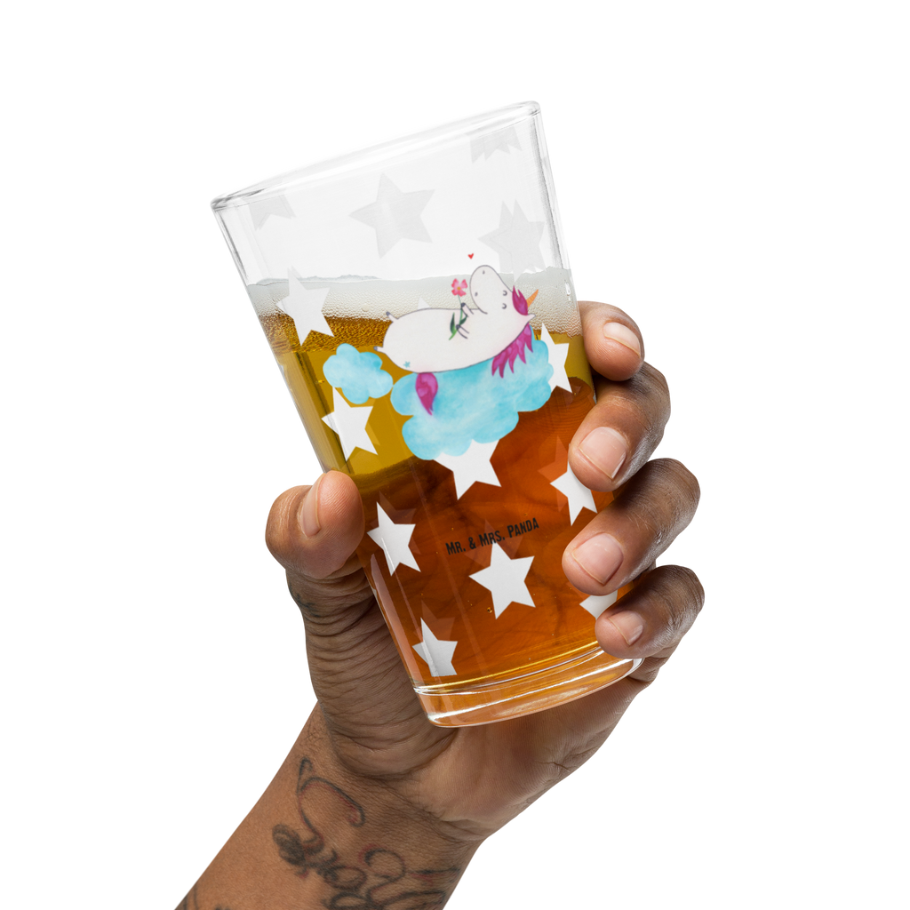 Premium Trinkglas Einhorn verliebt auf Wolke Trinkglas, Glas, Pint Glas, Bierglas, Cocktail Glas, Wasserglas, Einhorn, Einhörner, Einhorn Deko, Pegasus, Unicorn, verliebt, Liebe, Liebesbeweis, Freundin, Wolke