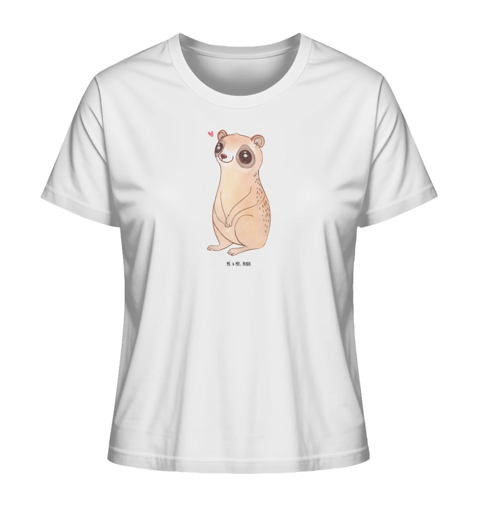 Shirt Damen Plumplori Glücklich T-Shirt, Shirt, Tshirt, Lustiges T-Shirt, T-Shirt mit Spruch, Party, Junggesellenabschied, Jubiläum, Geburstag, Herrn, Damen, Männer, Frauen, Schlafshirt, Nachthemd, Sprüche, Tiermotive, Gute Laune, lustige Sprüche, Tiere, Plumplori, Niedlich, Glück