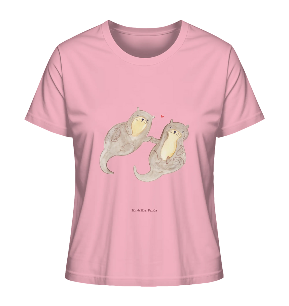 Shirt Damen Otter Hände halten T-Shirt, Shirt, Tshirt, Lustiges T-Shirt, T-Shirt mit Spruch, Party, Junggesellenabschied, Jubiläum, Geburstag, Herrn, Damen, Männer, Frauen, Schlafshirt, Nachthemd, Sprüche, Otter, Fischotter, Seeotter, Otter Seeotter See Otter