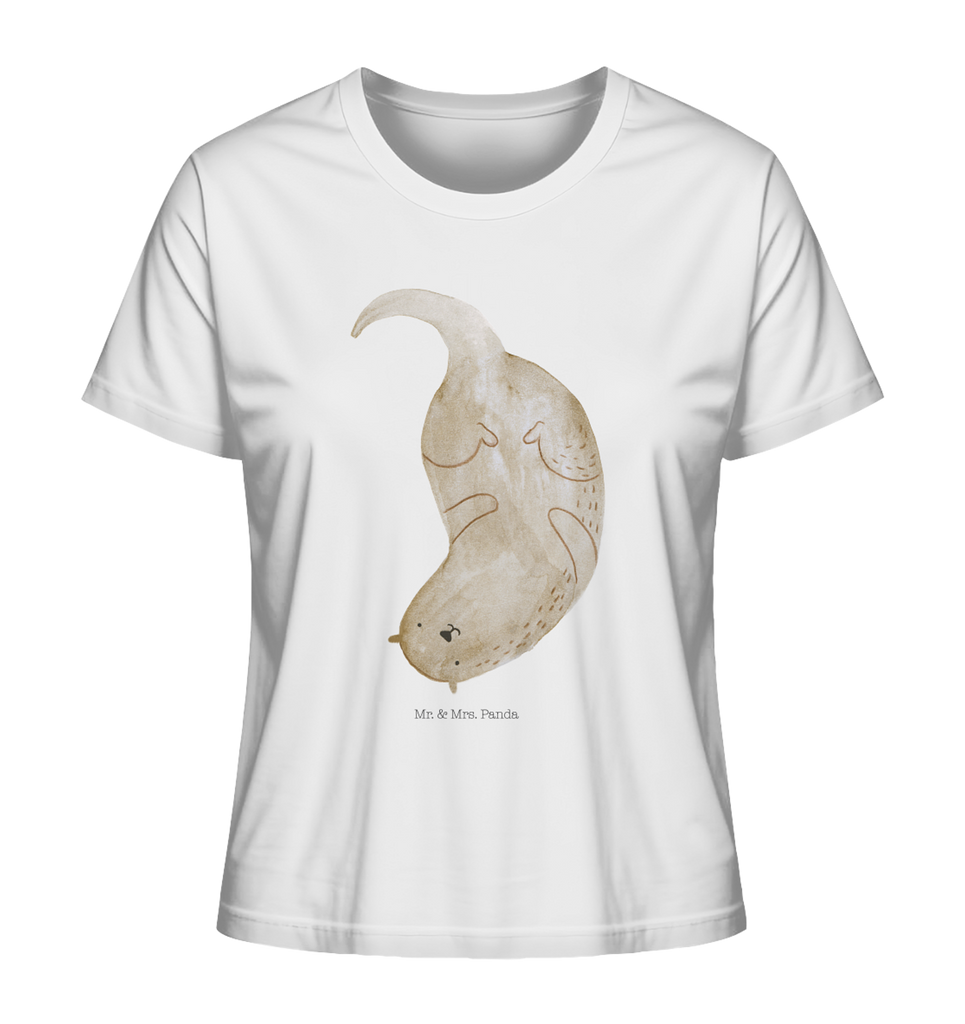 Shirt Damen Otter Kopfüber T-Shirt, Shirt, Tshirt, Lustiges T-Shirt, T-Shirt mit Spruch, Party, Junggesellenabschied, Jubiläum, Geburstag, Herrn, Damen, Männer, Frauen, Schlafshirt, Nachthemd, Sprüche, Otter, Fischotter, Seeotter, Otter Seeotter See Otter