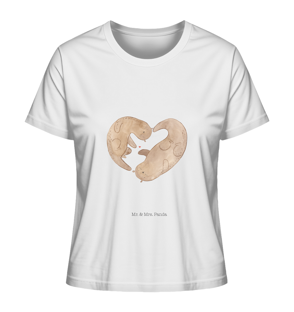 Shirt Damen Otter Herz T-Shirt, Shirt, Tshirt, Lustiges T-Shirt, T-Shirt mit Spruch, Party, Junggesellenabschied, Jubiläum, Geburstag, Herrn, Damen, Männer, Frauen, Schlafshirt, Nachthemd, Sprüche, Otter, Fischotter, Seeotter, Liebe, Herz, Liebesbeweis, Liebesgeschenk, Bessere Hälfte, Love you, Jahrestag, Hochzeitstag, Verlobung, gemeinsames Leben