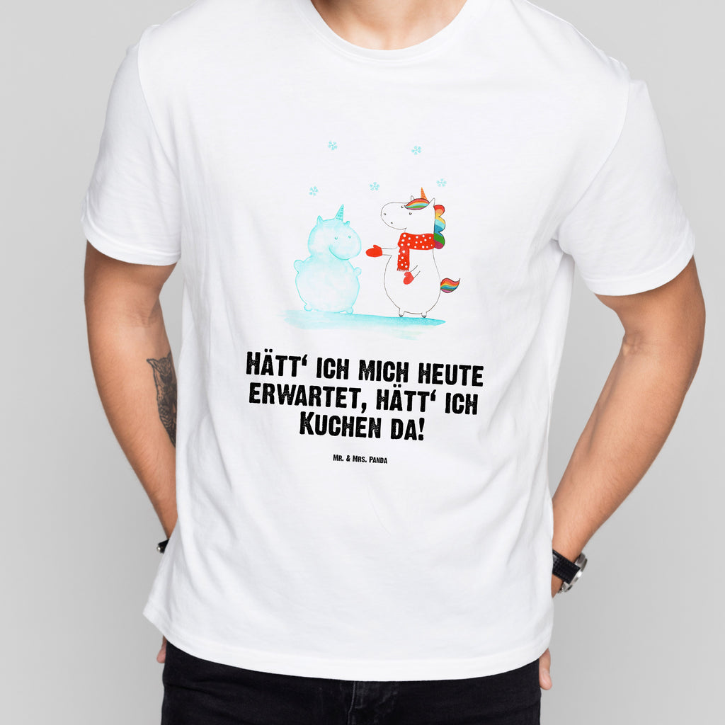 T-Shirt Standard Einhorn Schneemann T-Shirt, Shirt, Tshirt, Lustiges T-Shirt, T-Shirt mit Spruch, Party, Junggesellenabschied, Jubiläum, Geburstag, Herrn, Damen, Männer, Frauen, Schlafshirt, Nachthemd, Sprüche, Einhorn, Einhörner, Einhorn Deko, Pegasus, Unicorn, Schneemann, Winter, Schnee, Kuchen, Weihnachten, kalt, Mütze, Handschuhe, X-Mas