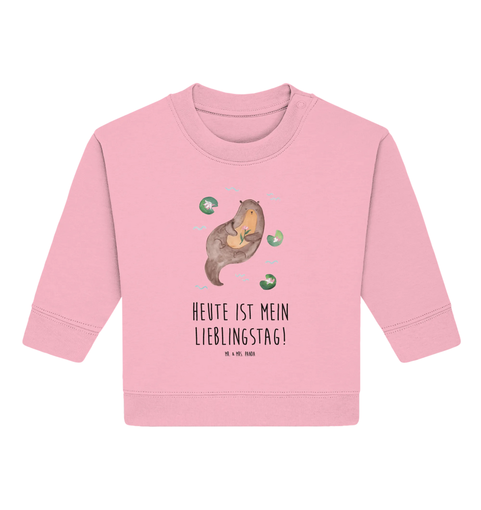 Organic Baby Pullover Otter Seerose Baby Bullover, Baby Sweatshirt, Otter, Fischotter, Seeotter, Otter Seeotter See Otter