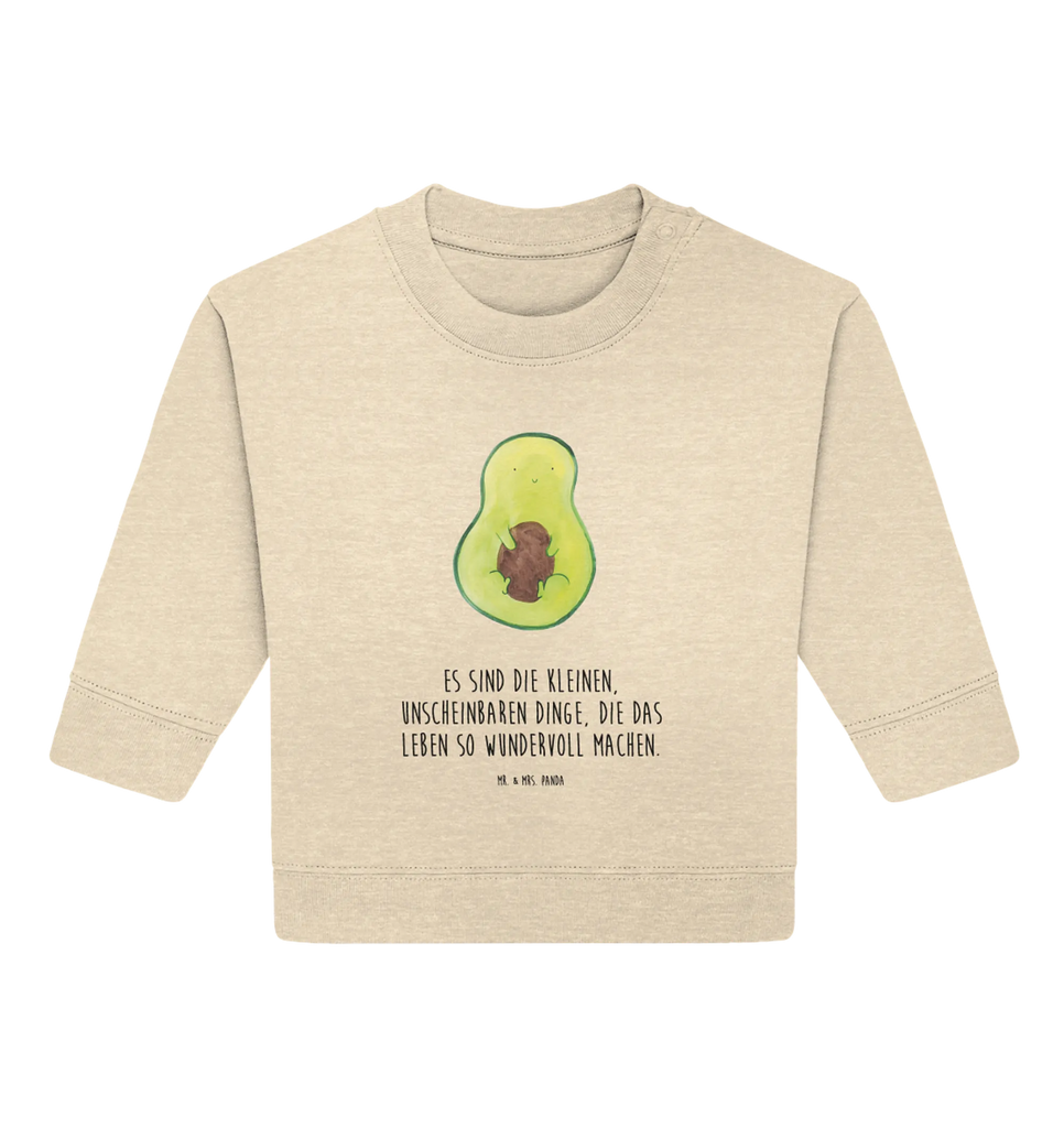 Organic Baby Pullover Avocado Kern Baby Bullover, Baby Sweatshirt, Avocado, Veggie, Vegan, Gesund, Avokado, Avocadokern, Kern, Pflanze, Spruch Leben