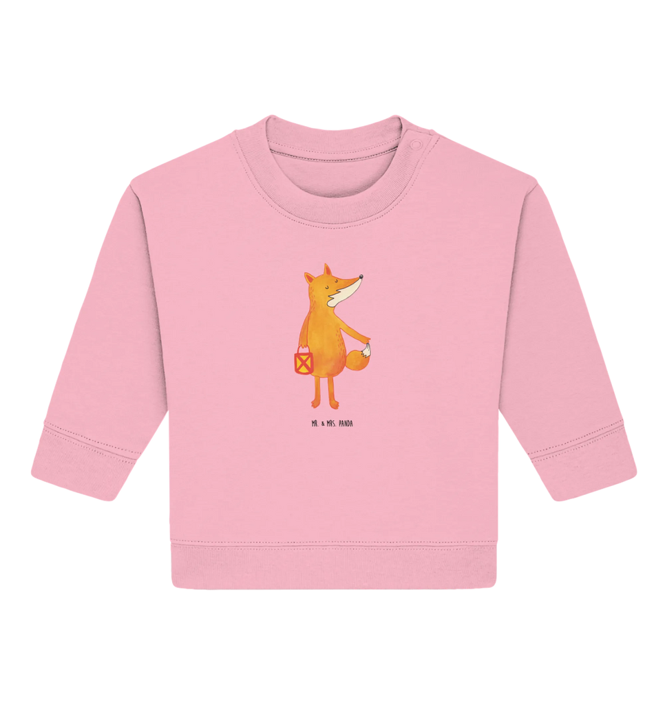 Organic Baby Pullover Fuchs Laterne Baby Bullover, Baby Sweatshirt, Fuchs, Füchse, Spruch trösten, Liebeskummer Spruch, Laterne, Sankt Martin, Laternenumzug, Aufmuntern, Cäsar Otto Hugo Flaischlen