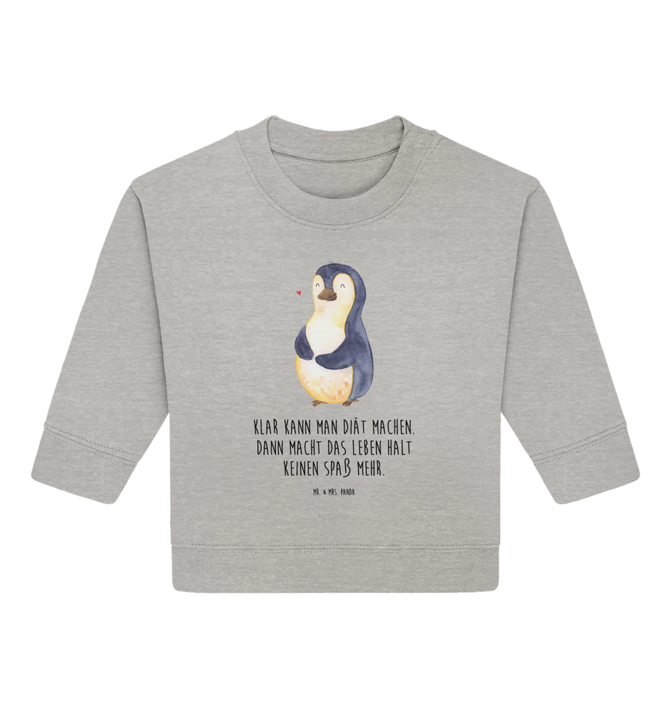 Organic Baby Pullover Pinguin Diät Baby Bullover, Baby Sweatshirt, Pinguin, Pinguine, Diät, Abnehmen, Abspecken, Gewicht, Motivation, Selbstliebe, Körperliebe, Selbstrespekt