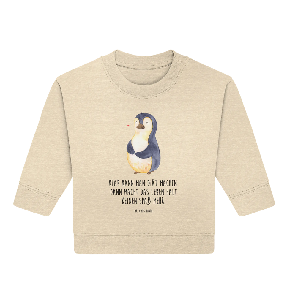 Organic Baby Pullover Pinguin Diät Baby Bullover, Baby Sweatshirt, Pinguin, Pinguine, Diät, Abnehmen, Abspecken, Gewicht, Motivation, Selbstliebe, Körperliebe, Selbstrespekt