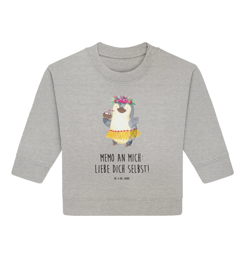 Organic Baby Pullover Pinguin Kokosnuss Baby Bullover, Baby Sweatshirt, Pinguin, Aloha, Hawaii, Urlaub, Kokosnuss, Pinguine