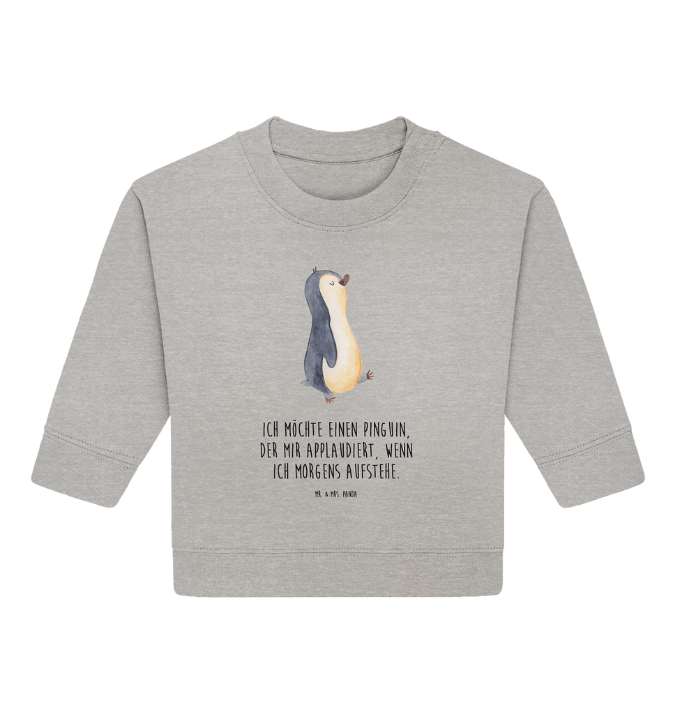 Organic Baby Pullover Pinguin marschieren Baby Bullover, Baby Sweatshirt, Pinguin, Pinguine, Frühaufsteher, Langschläfer, Bruder, Schwester, Familie