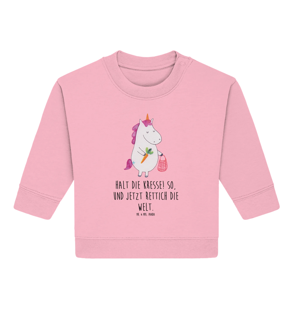 Organic Baby Pullover Einhorn Gemüse Baby Bullover, Baby Sweatshirt, Einhorn, Einhörner, Einhorn Deko, Pegasus, Unicorn, Biomarkt, Gemüse, Wochenmarkt