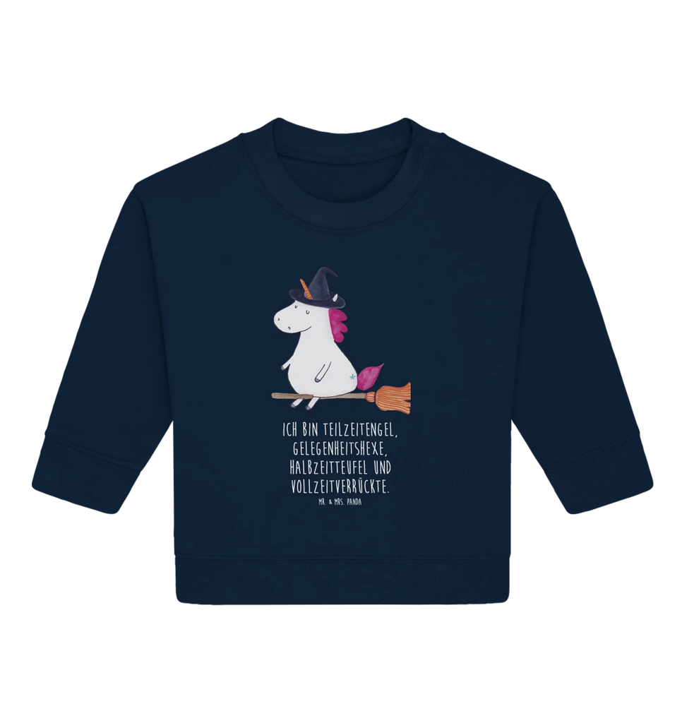 Organic Baby Pullover Einhorn Hexe Baby Bullover, Baby Sweatshirt, Einhorn, Einhörner, Einhorn Deko, Pegasus, Unicorn, Frau, Ehefrau, Hexe, Teufel, Engel, Verrückte, Freundin, Leben, Zicke