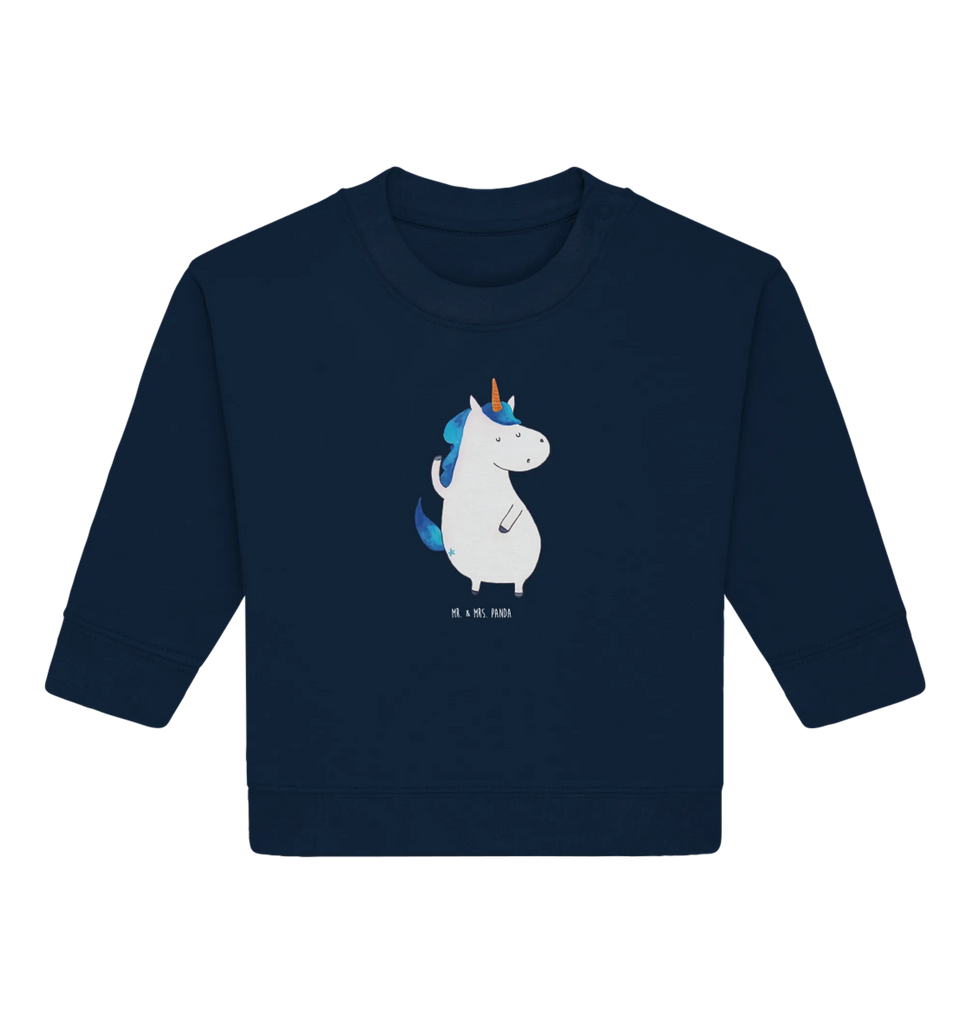 Organic Baby Pullover Einhorn Mann Baby Bullover, Baby Sweatshirt, Einhorn, Einhörner, Einhorn Deko, Pegasus, Unicorn, cool, Mann, Freundin, Familie, bester Freund, BFF, Party, hübsch, beste