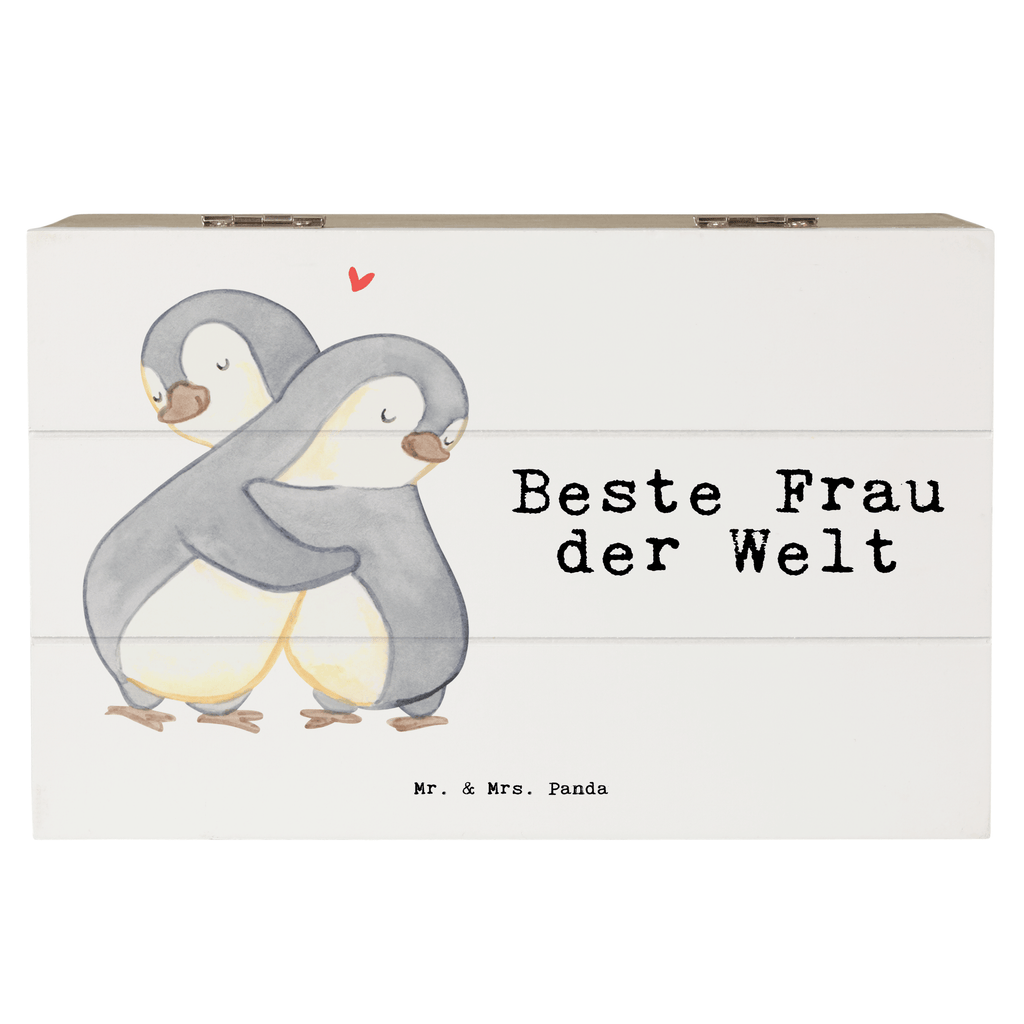 Holzkiste Pinguin Beste Frau der Welt Holzkiste, Kiste, Schatzkiste, Truhe, Schatulle, XXL, Erinnerungsbox, Erinnerungskiste, Dekokiste, Aufbewahrungsbox, Geschenkbox, Geschenkdose, für, Dankeschön, Geschenk, Schenken, Geburtstag, Geburtstagsgeschenk, Geschenkidee, Danke, Bedanken, Mitbringsel, Freude machen, Geschenktipp, Beste, Frau, Ehefrau, Partnerin, Freundin, Traumfrau, Liebling, Ehepartner, Ehe, Gattin, Lebensgefährtin, Braut, Kleinigkeit